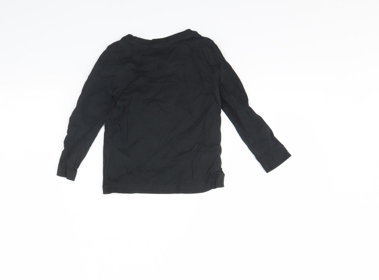 TU Girls Black   Basic T-Shirt Size 12 Months  - Halloween