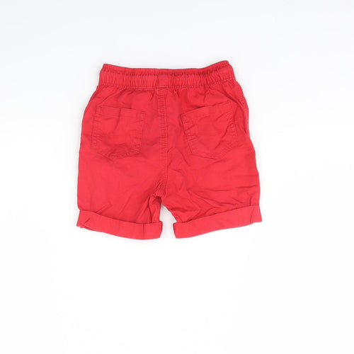 George Boys Red   Cropped Trousers Size 18 Months