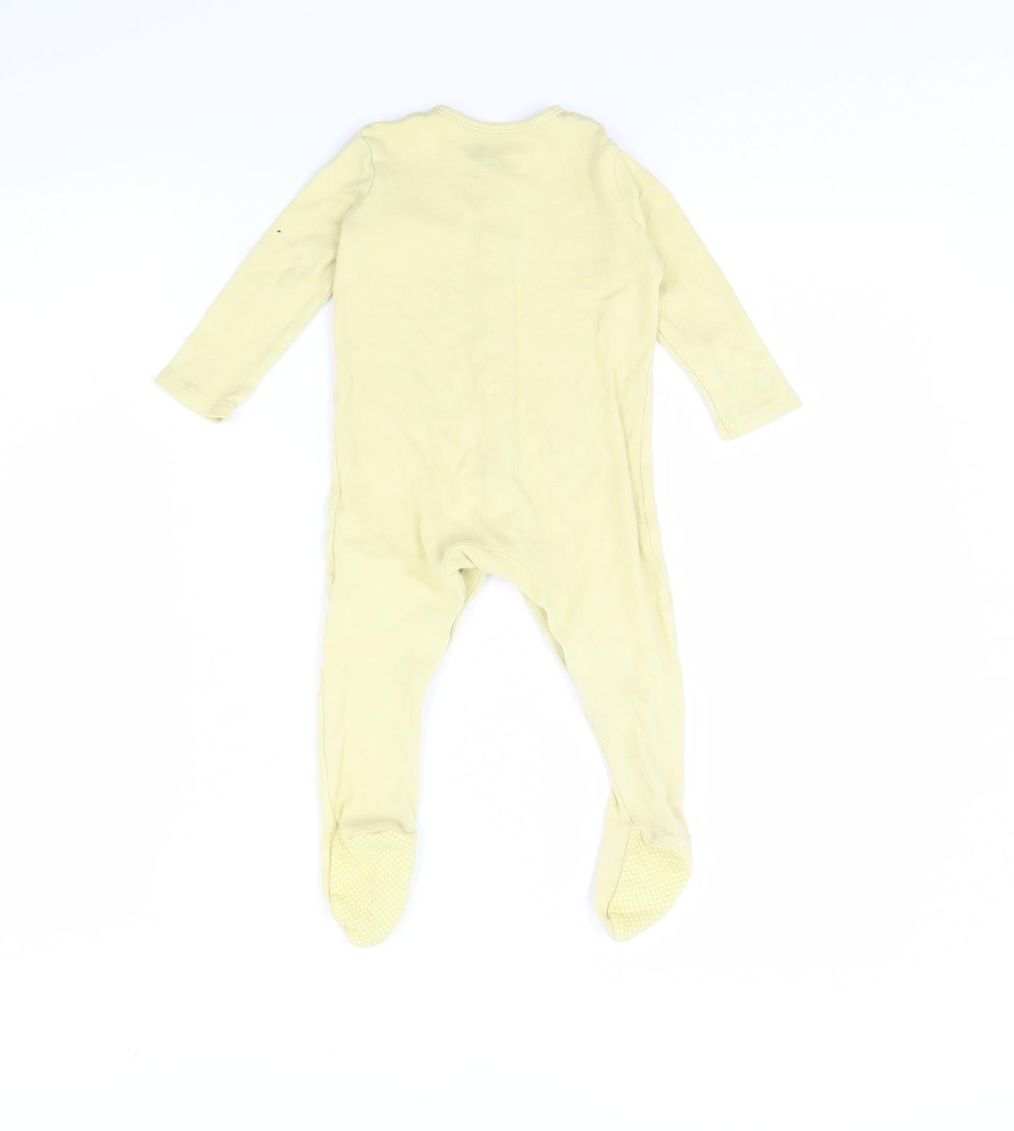 George Baby Yellow   Babygrow One-Piece Size 9-12 Months