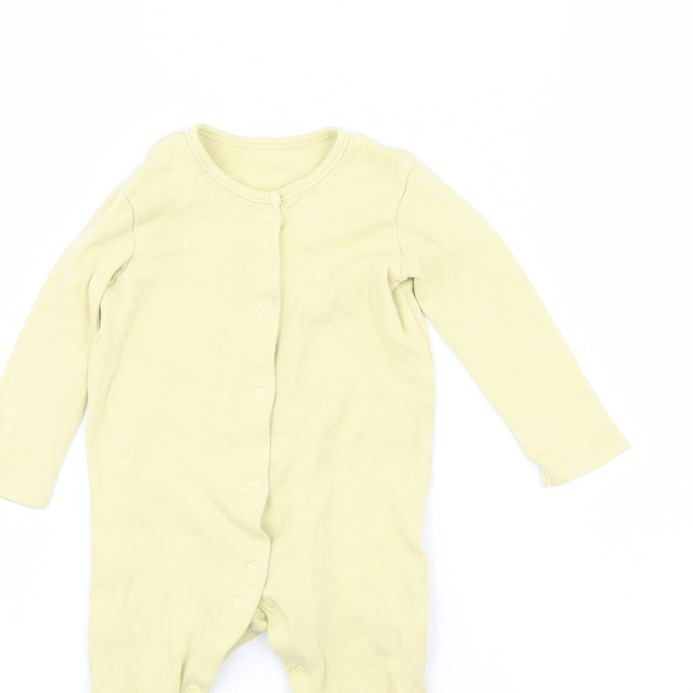 George Baby Yellow   Babygrow One-Piece Size 9-12 Months