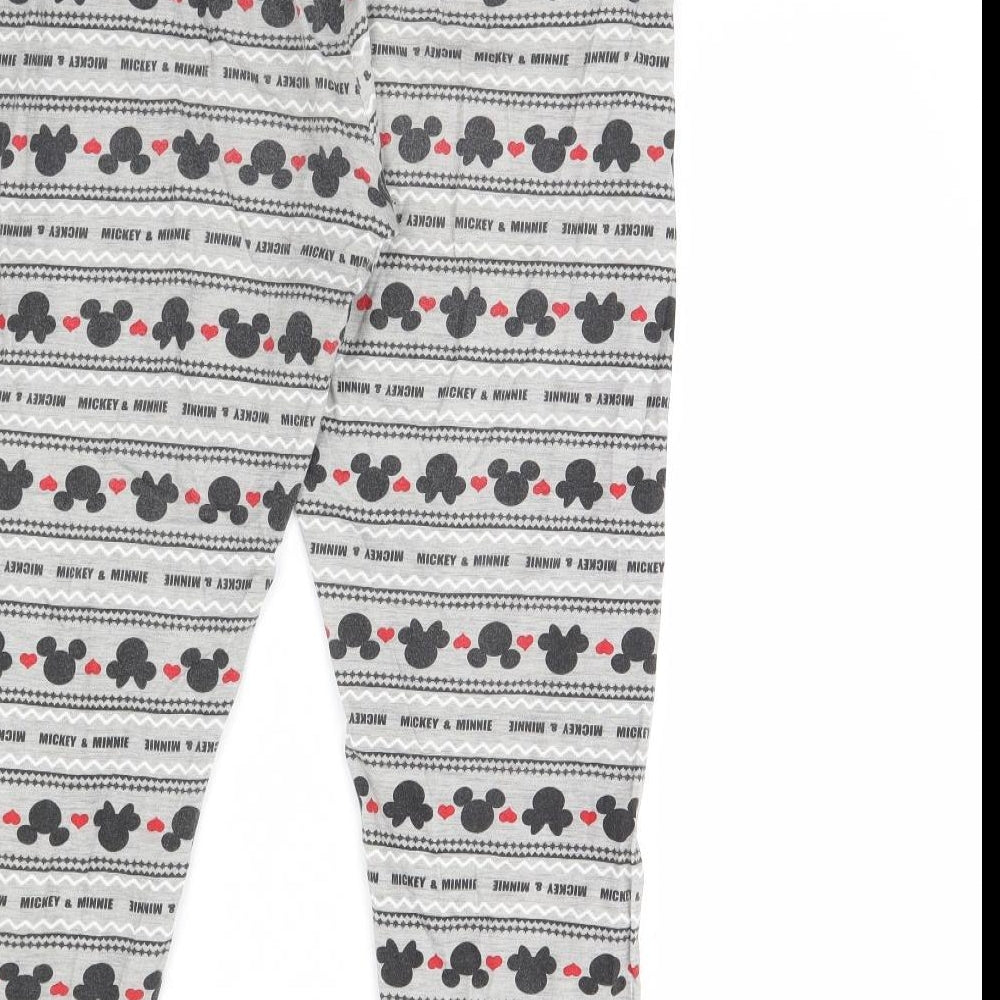 TU Womens Grey Animal Print  Cami Pyjama Pants Size 12  - Minnie mouse