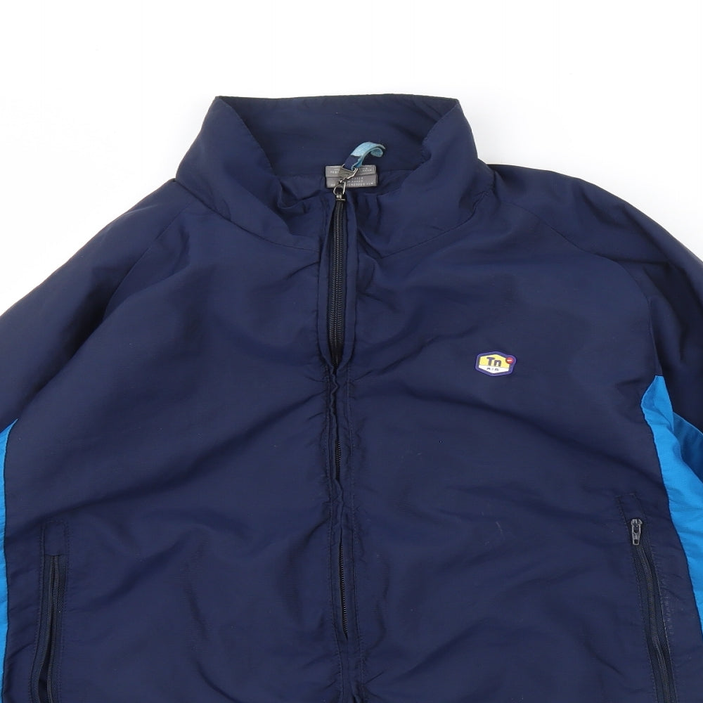 Nike  Mens Blue   Rain Coat Coat Size M