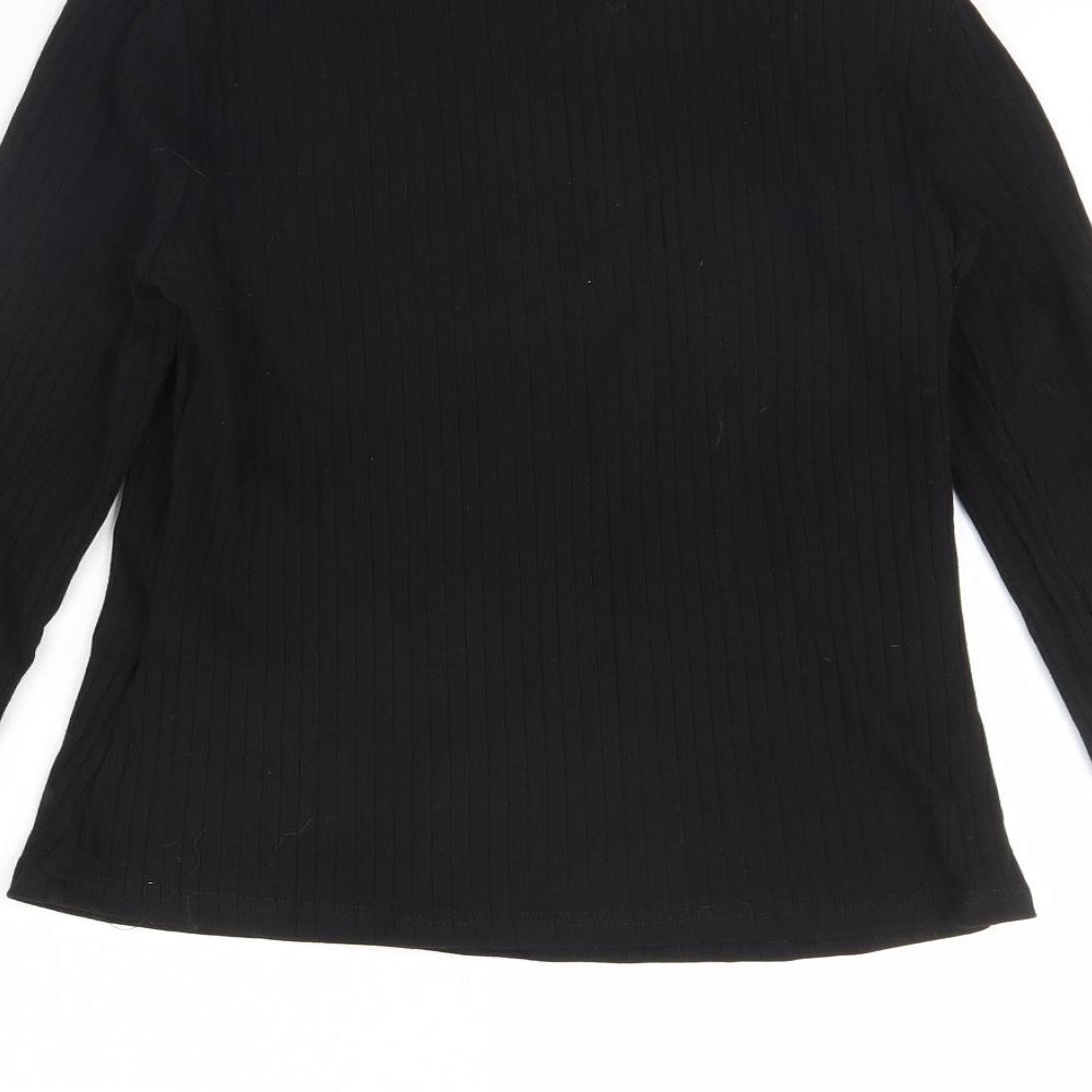 Shein  Womens Black   Basic Blouse Size XL