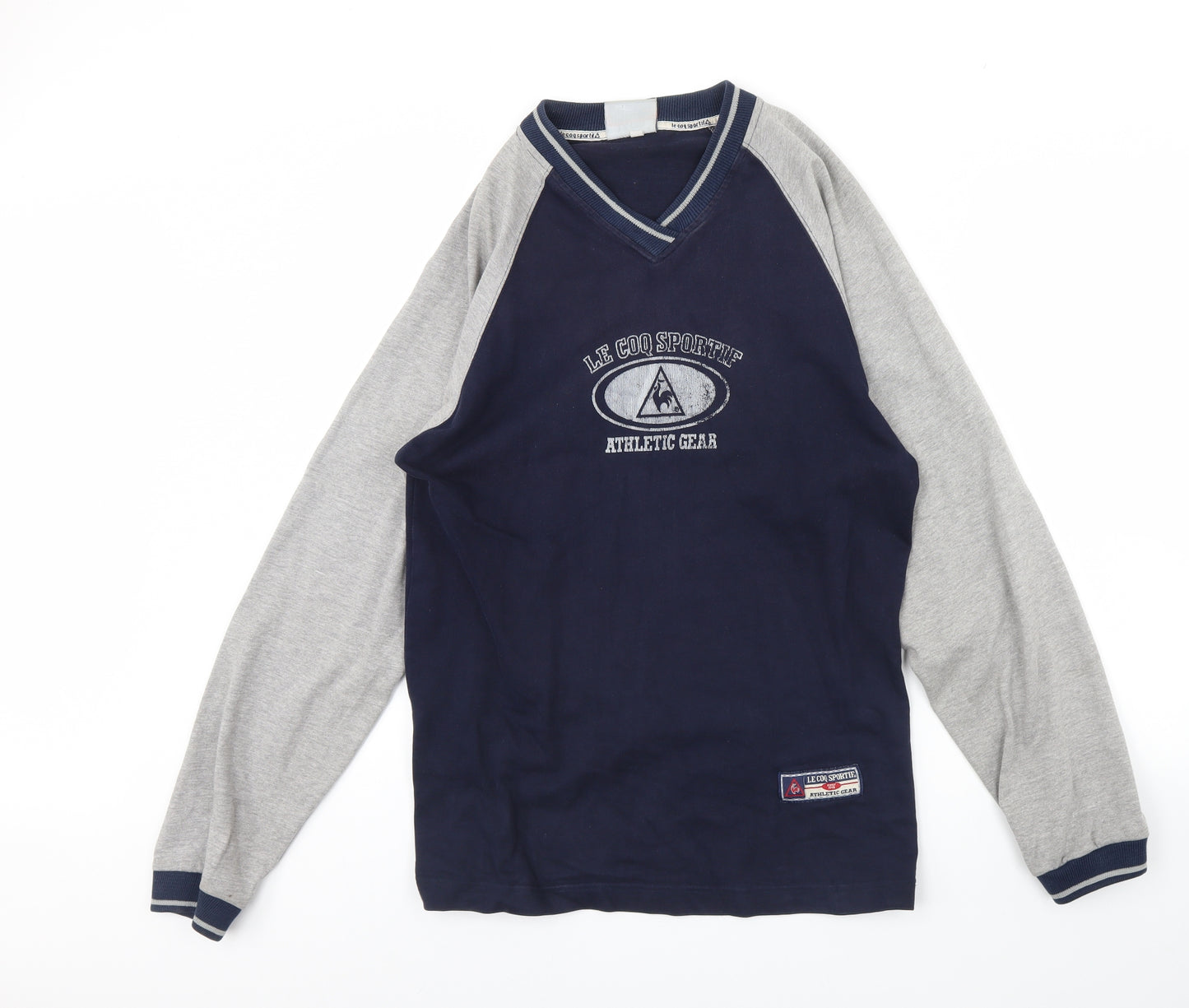 le coq sportif Mens Blue   Henley Jumper Size XL