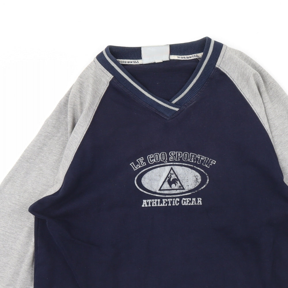 le coq sportif Mens Blue   Henley Jumper Size XL