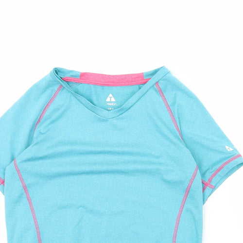 Technical Womens Blue   Basic T-Shirt Size 8