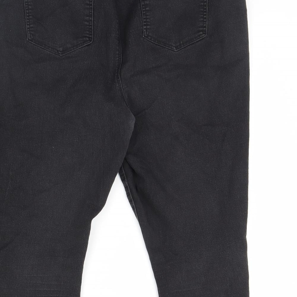 Papaya Womens Black  Denim Cropped Jeans Size 20 L23 in
