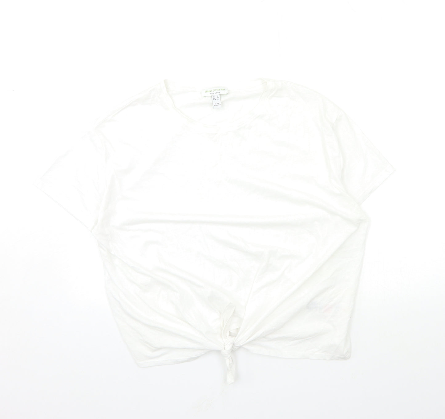 New Look Womens White   Basic T-Shirt Size 14