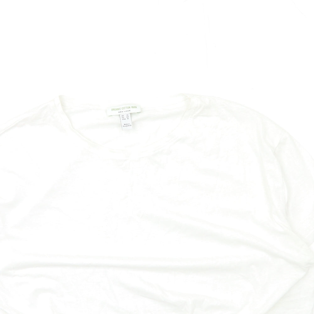 New Look Womens White   Basic T-Shirt Size 14