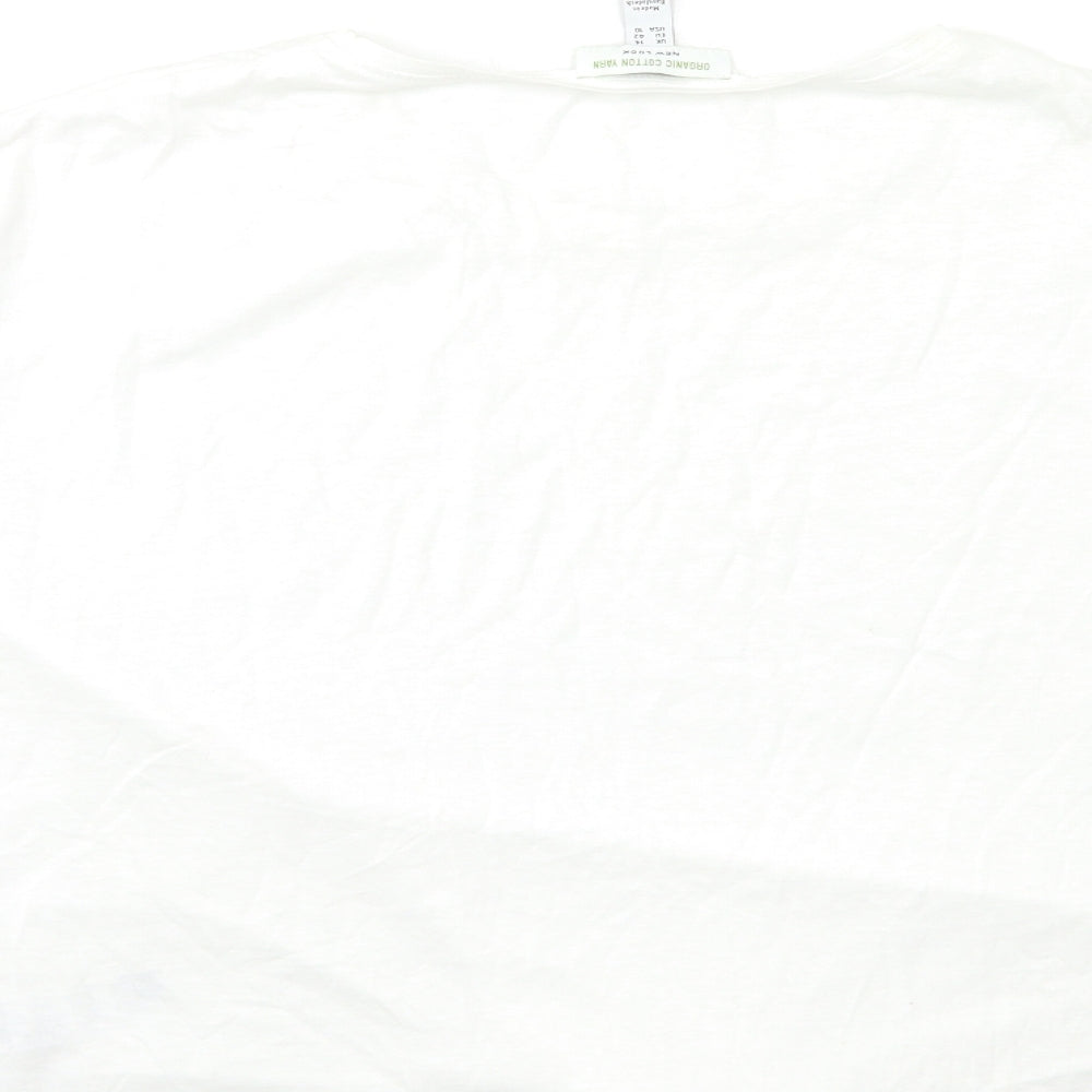 New Look Womens White   Basic T-Shirt Size 14