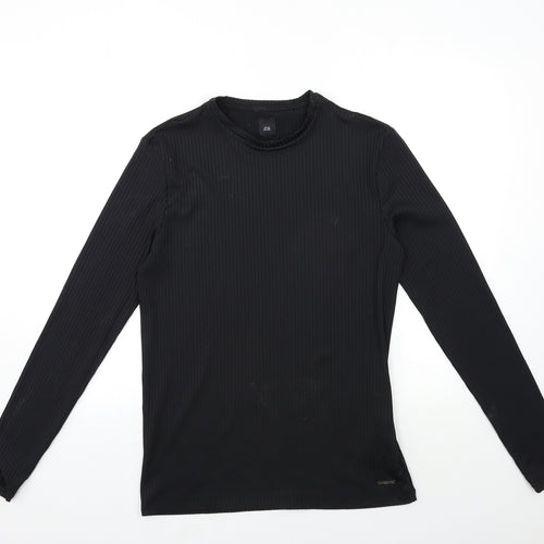 River Island Womens Black   Basic T-Shirt Size L