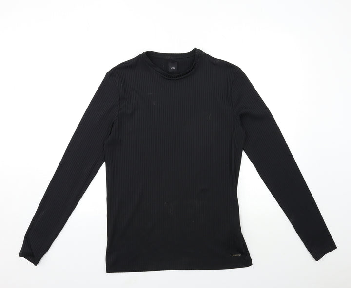 River Island Womens Black   Basic T-Shirt Size L