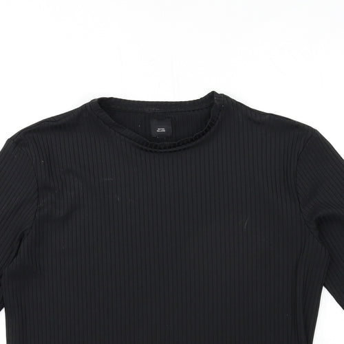 River Island Womens Black   Basic T-Shirt Size L