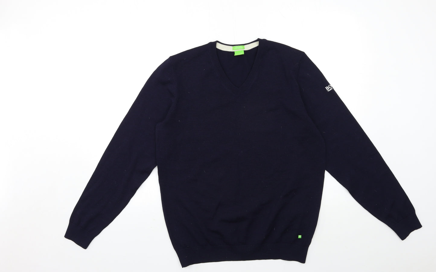 HUGO BOSS Mens Blue  Knit Pullover Jumper Size M