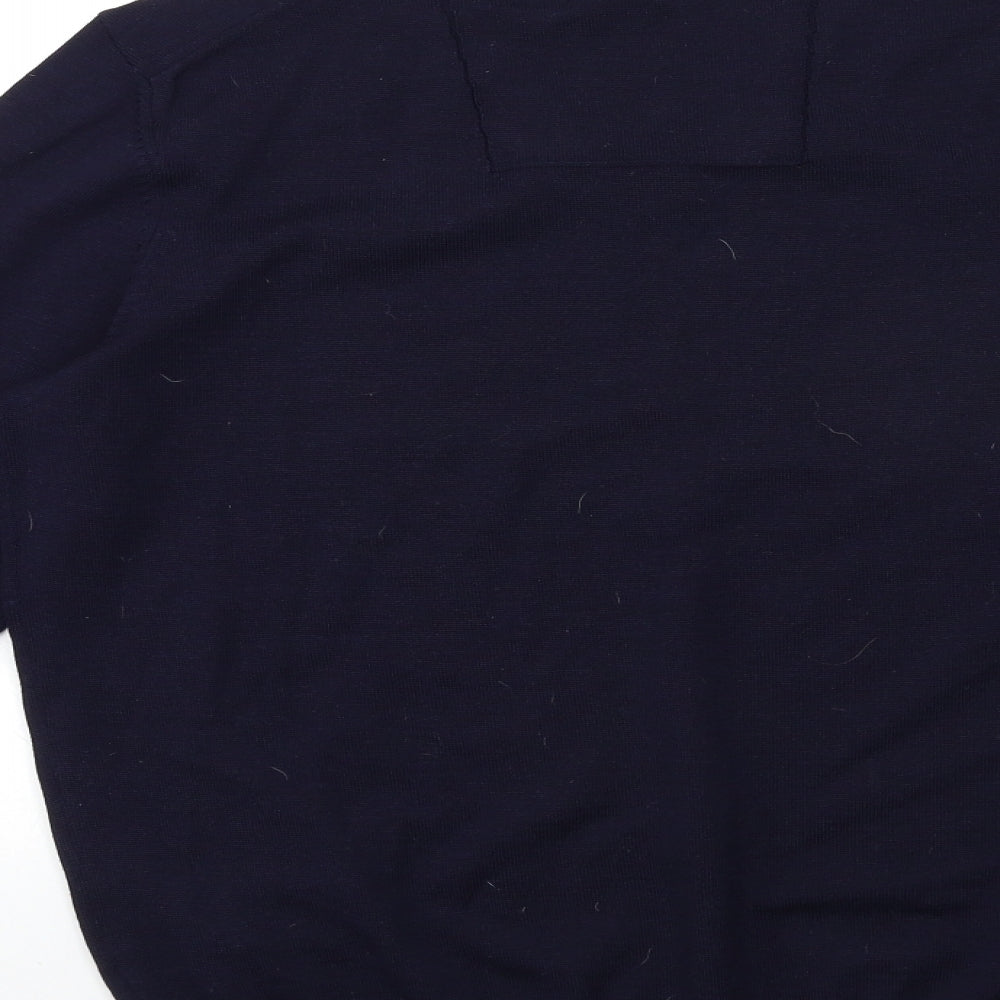 HUGO BOSS Mens Blue  Knit Pullover Jumper Size M