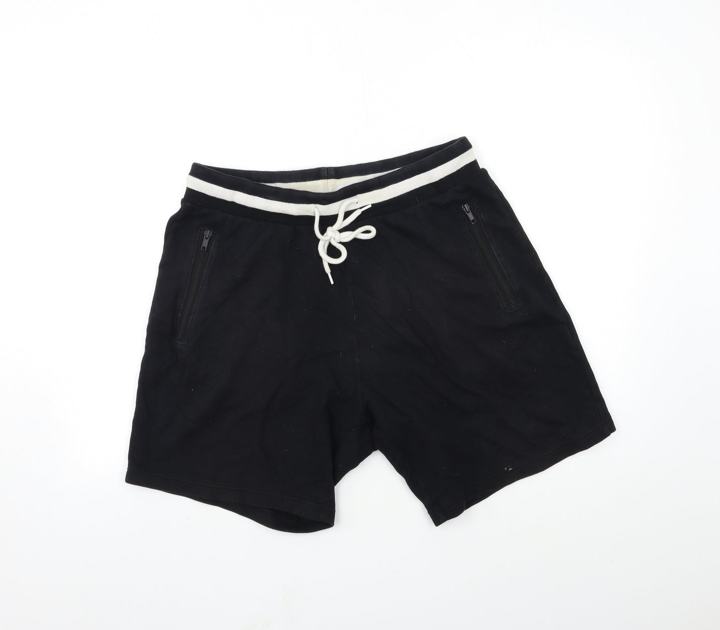 H&M Mens Black   Sweat Shorts Size M