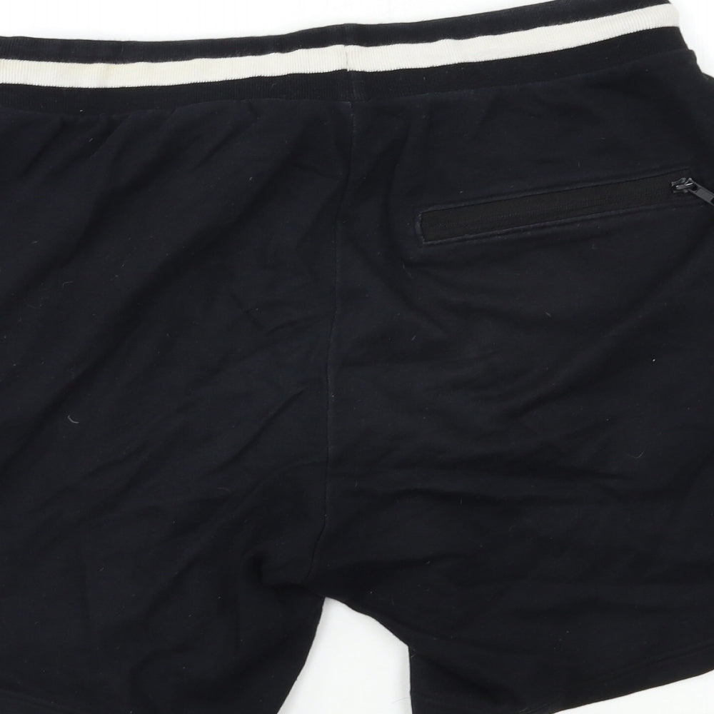 H&M Mens Black   Sweat Shorts Size M