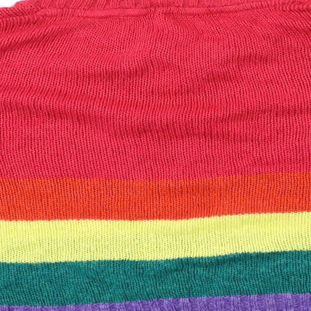 PEP&Co Womens Pink Striped Knit Pullover Jumper Size 22
