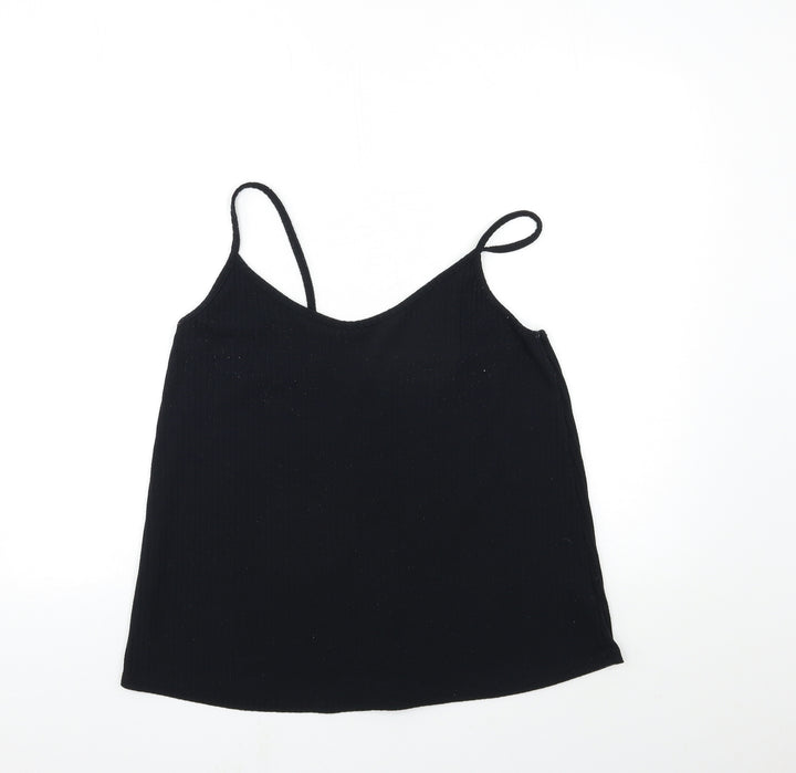 Boohoo Womens Black Basic Tank Size 16