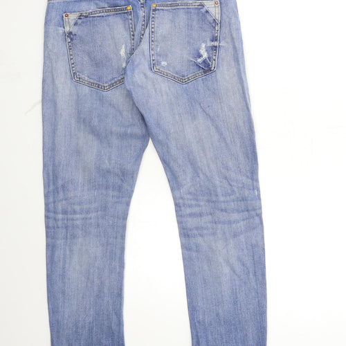 Zara Womens Blue  Denim Mom Jeans Size 4 L27 in