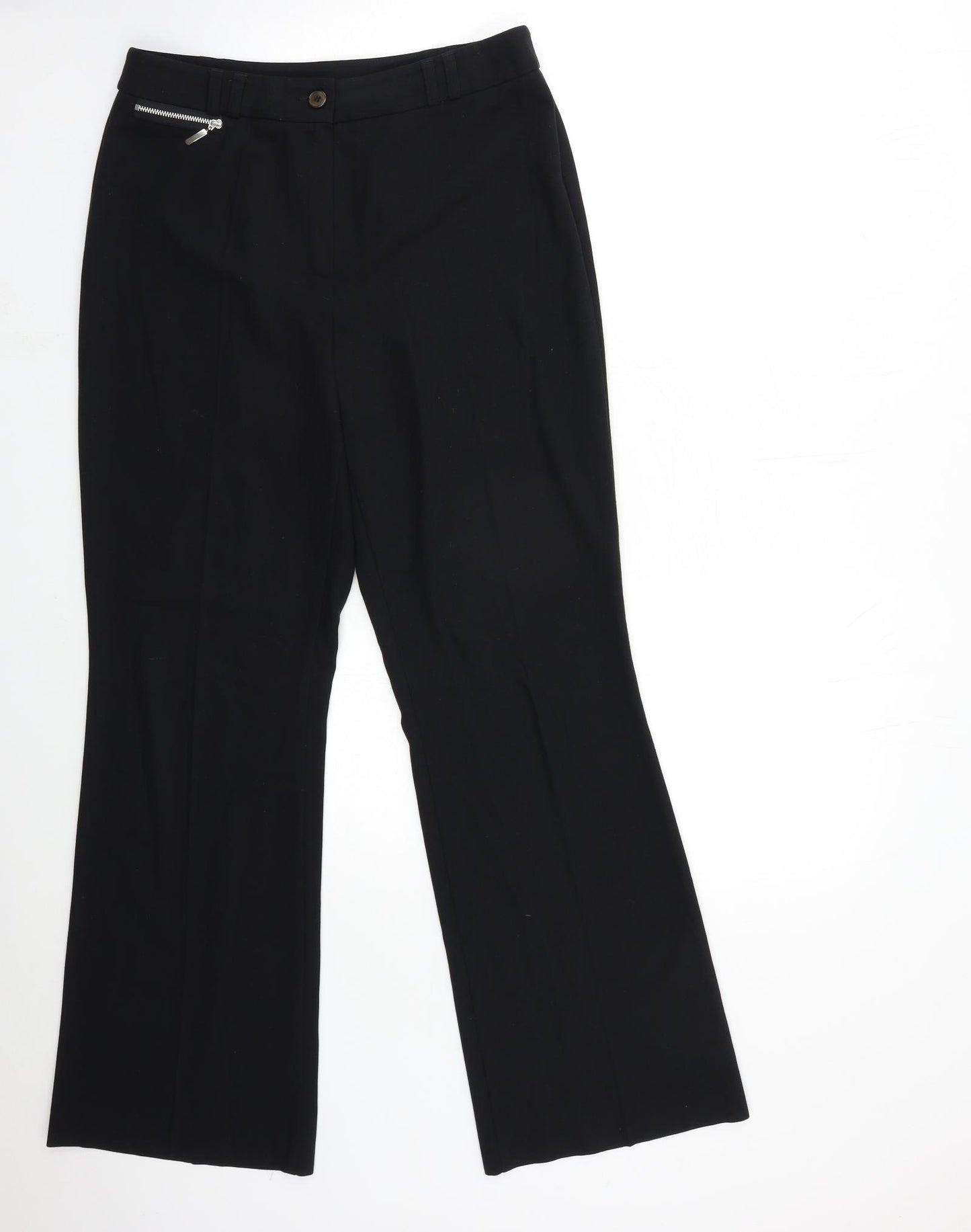 Marks and Spencer Womens Black   Trousers  Size 12 L30 in