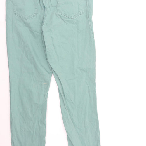 TU Womens Green  Denim Straight Jeans Size 12 L30 in