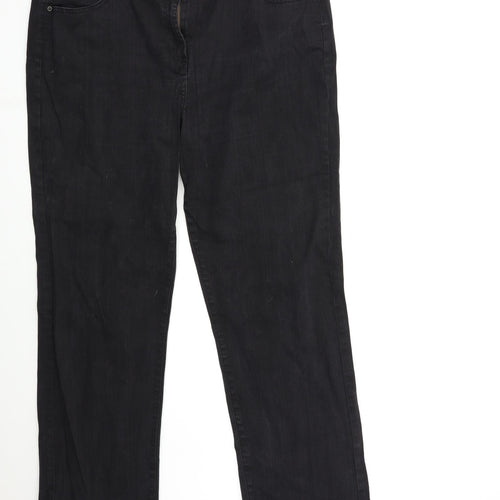 South Womens Black  Denim Straight Jeans Size 22 L31 in