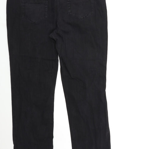 South Womens Black  Denim Straight Jeans Size 22 L31 in