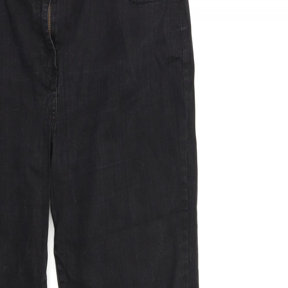 South Womens Black  Denim Straight Jeans Size 22 L31 in