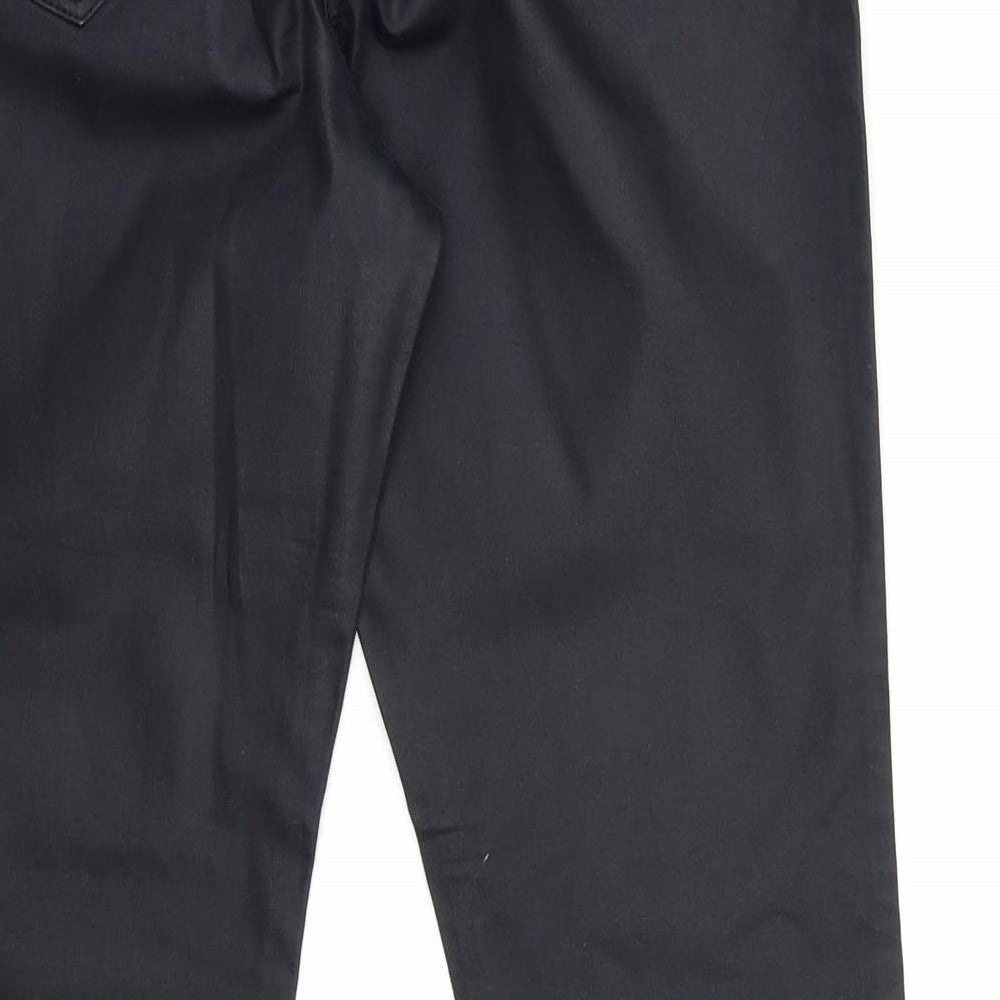 George Womens Black   Skinny Jeans Size 14 L27 in - PU COATED