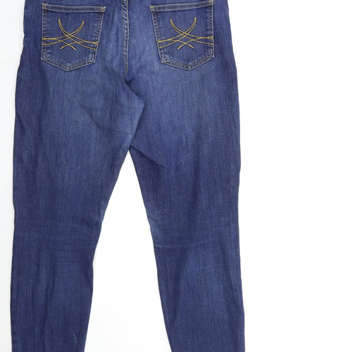 Marks and Spencer Womens Blue  Denim Straight Jeans Size 10 L26 in