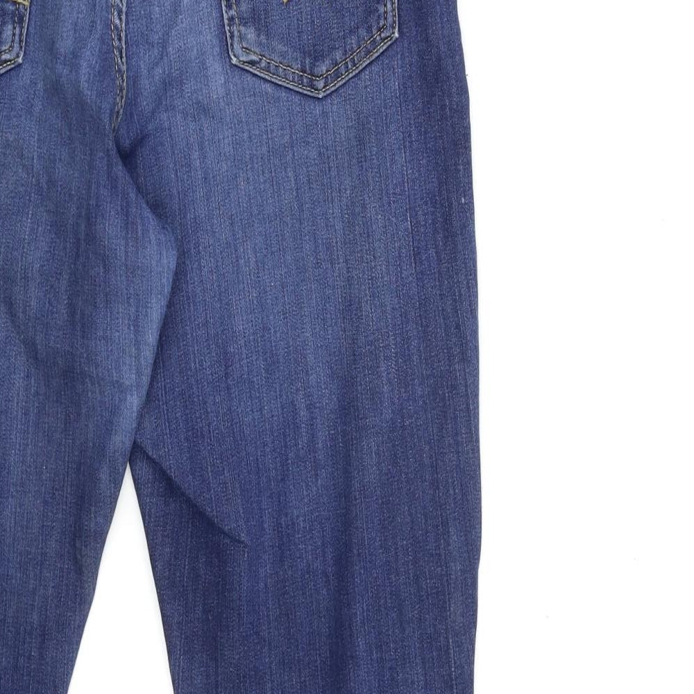 Marks and Spencer Womens Blue  Denim Straight Jeans Size 10 L26 in