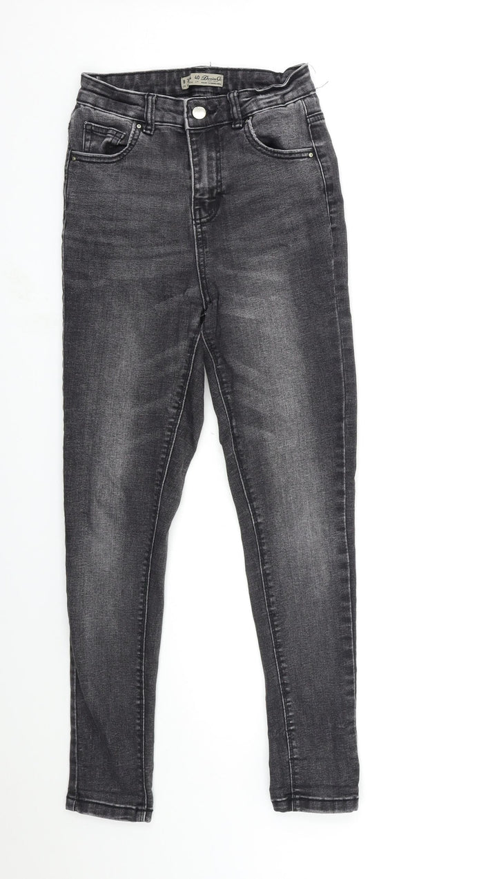 Denim & Co. Womens Black Denim Skinny Jeans Size 8 L26 in