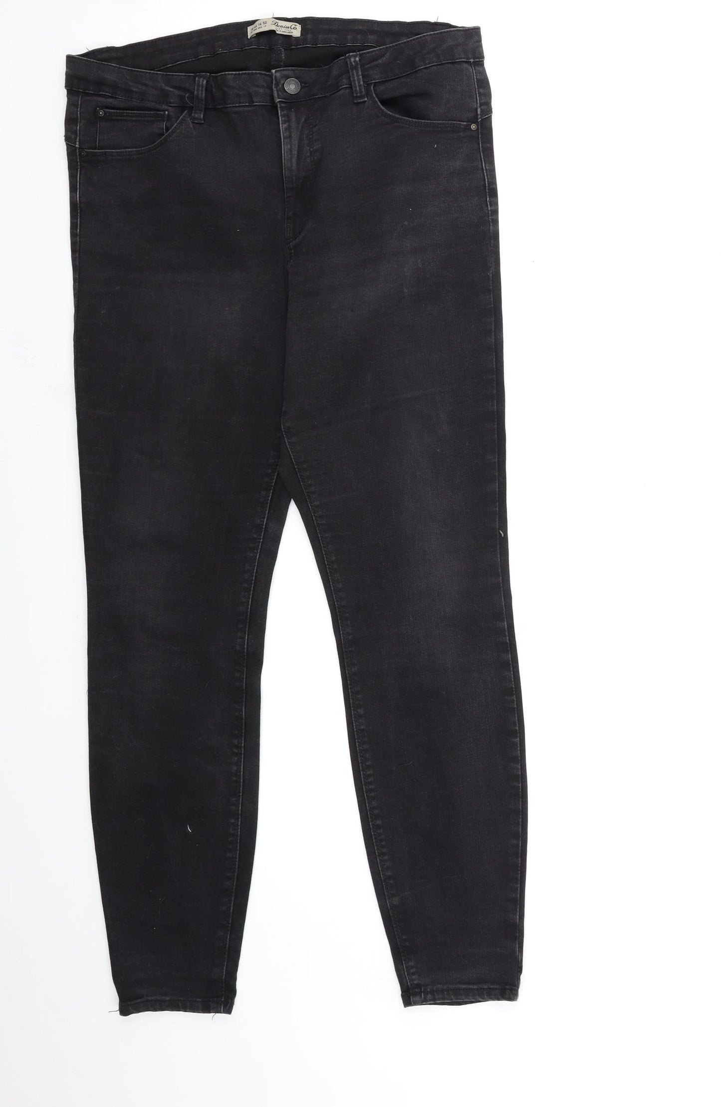 Denim & Co. Womens Black  Denim Skinny Jeans Size 18 L31 in