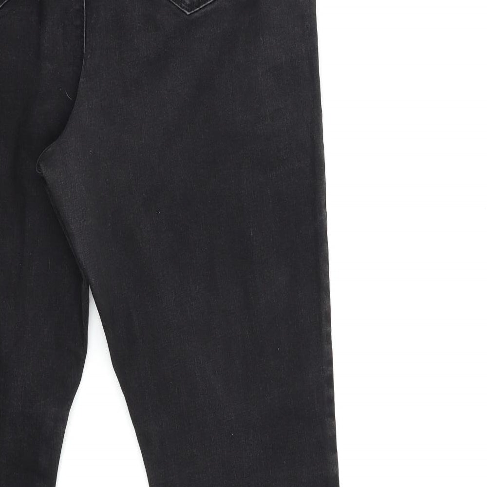 Denim & Co. Womens Black  Denim Skinny Jeans Size 18 L31 in