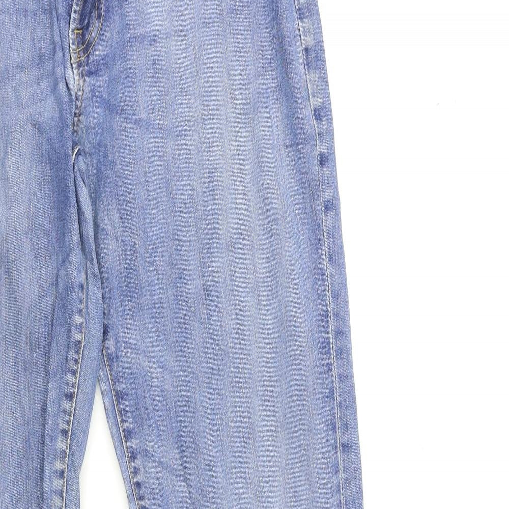 Levi's Womens Blue  Denim Straight Jeans Size 30 in L33 in