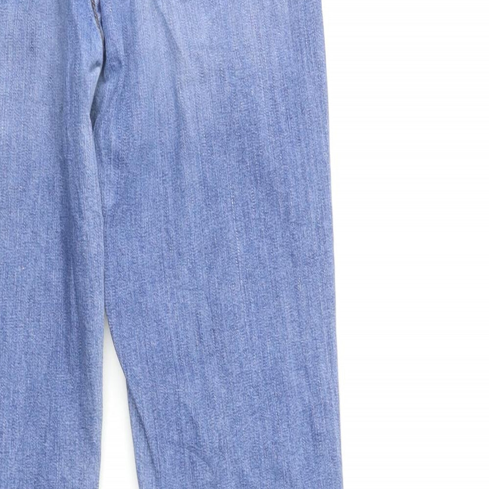 Levi's Womens Blue  Denim Straight Jeans Size 30 in L33 in