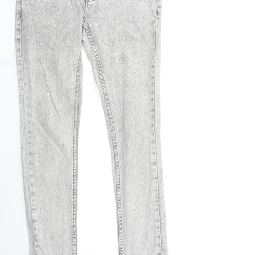 Exclusive Style Womens Grey  Denim Skinny Jeans Size 28 in L31 in