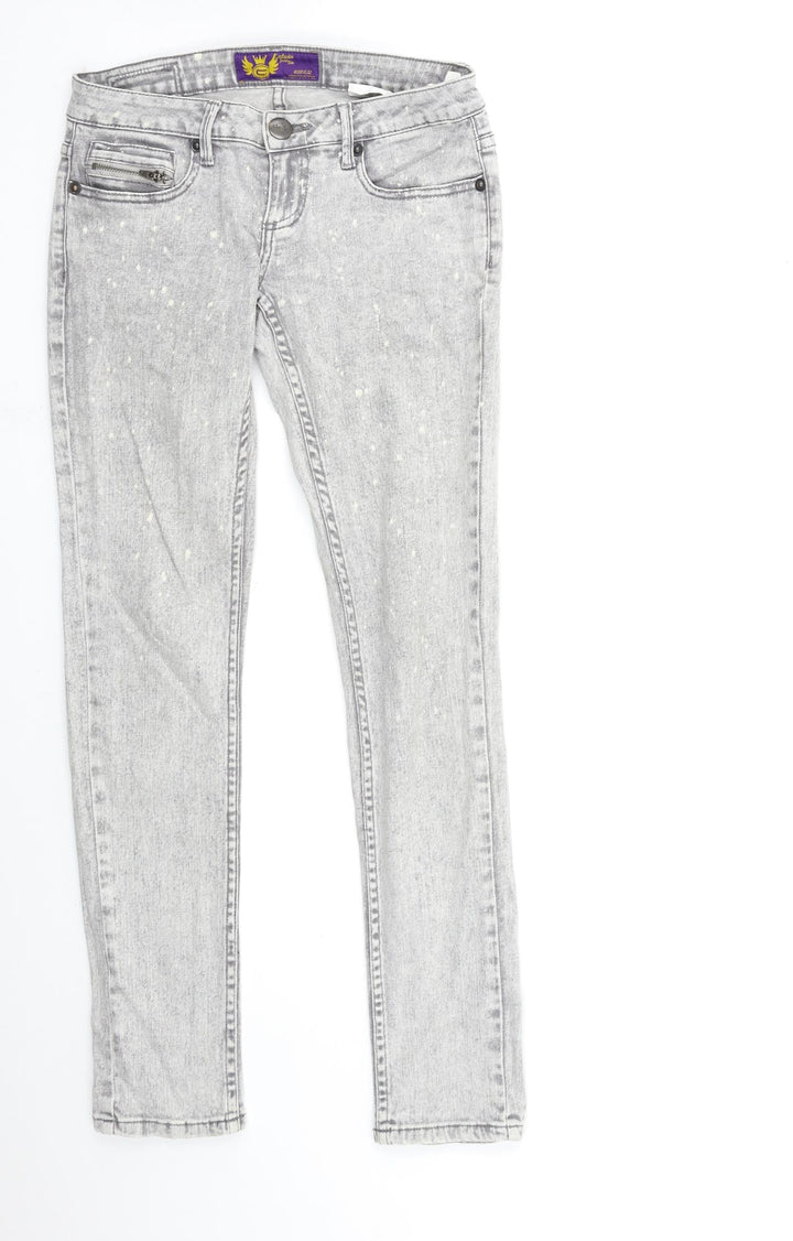 Exclusive Style Womens Grey Denim Skinny Jeans Size 28 in L31 in