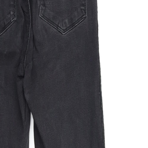 Preworn Womens Black  Denim Skinny Jeans Size 23 in L27 in