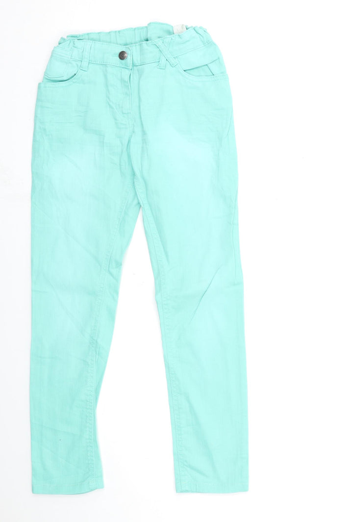 Yigga Girls Green Denim Skinny Jeans Size 12-13 Years