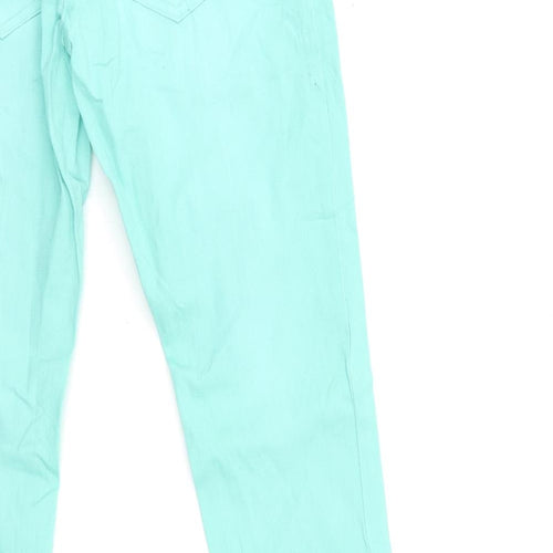 Yigga Girls Green  Denim Skinny Jeans Size 12-13 Years