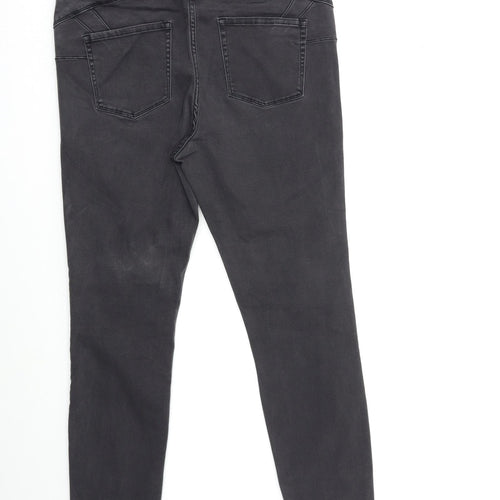 NEXT Womens Black  Denim Skinny Jeans Size 16 L29 in