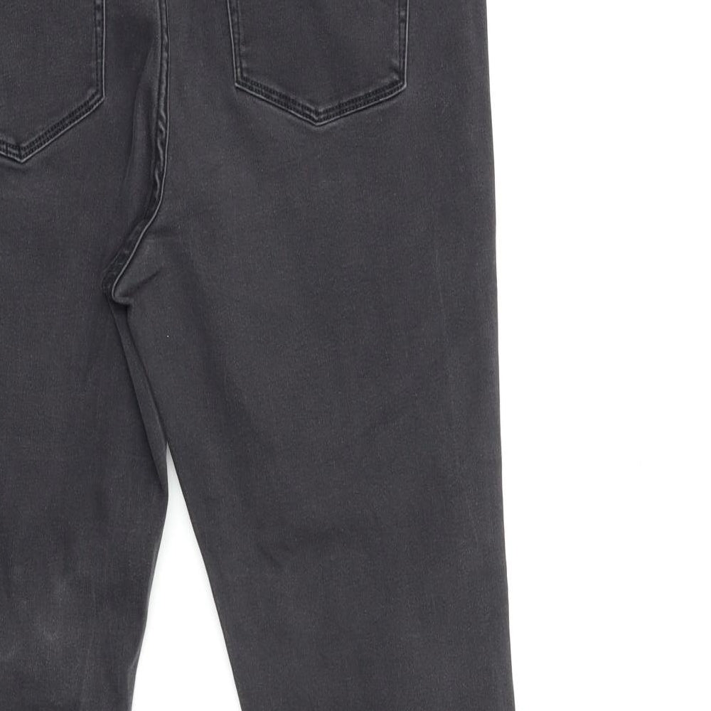 NEXT Womens Black  Denim Skinny Jeans Size 16 L29 in