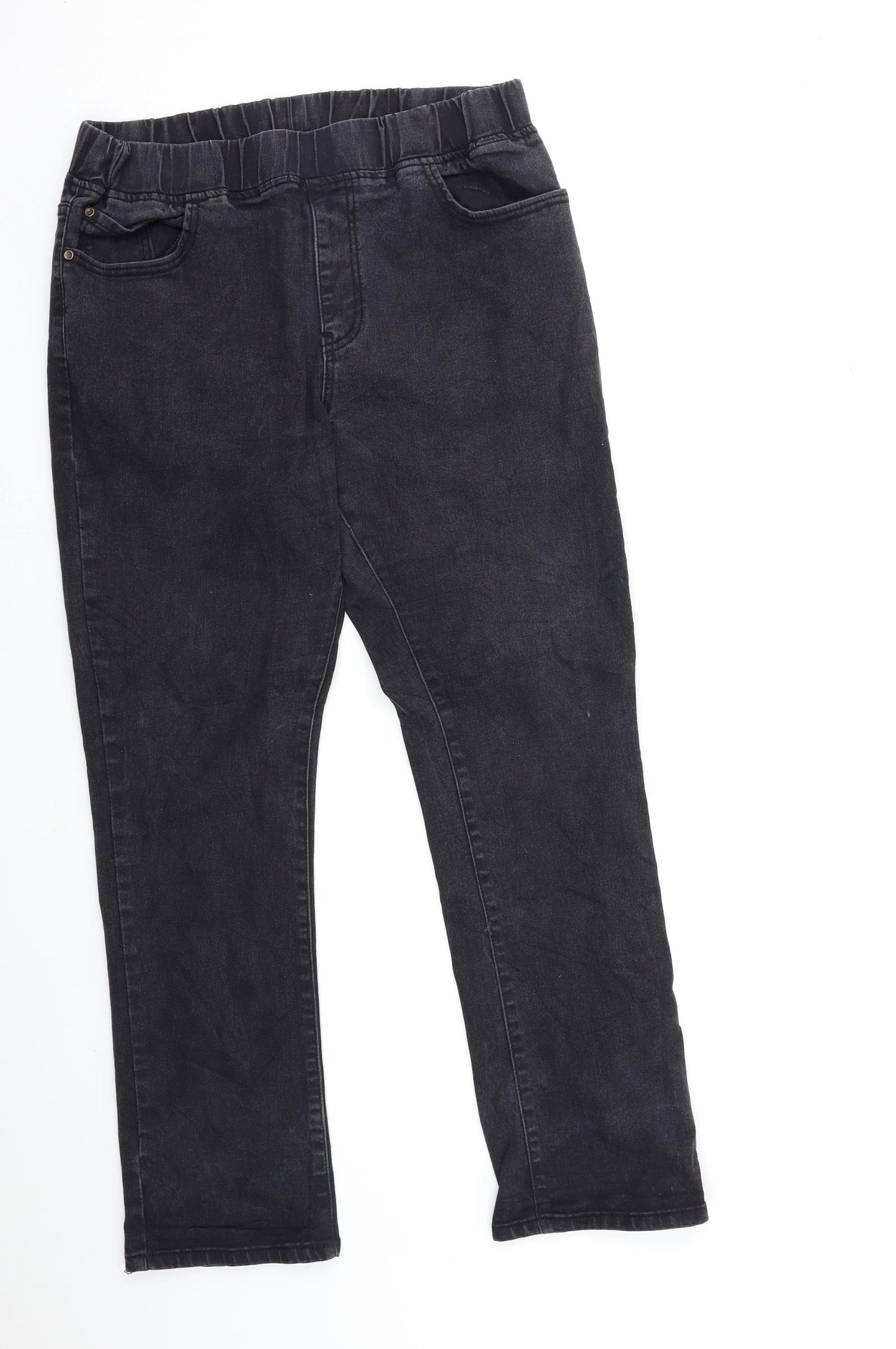 Gemelli Womens Black  Denim Straight Jeans Size 10 L29 in