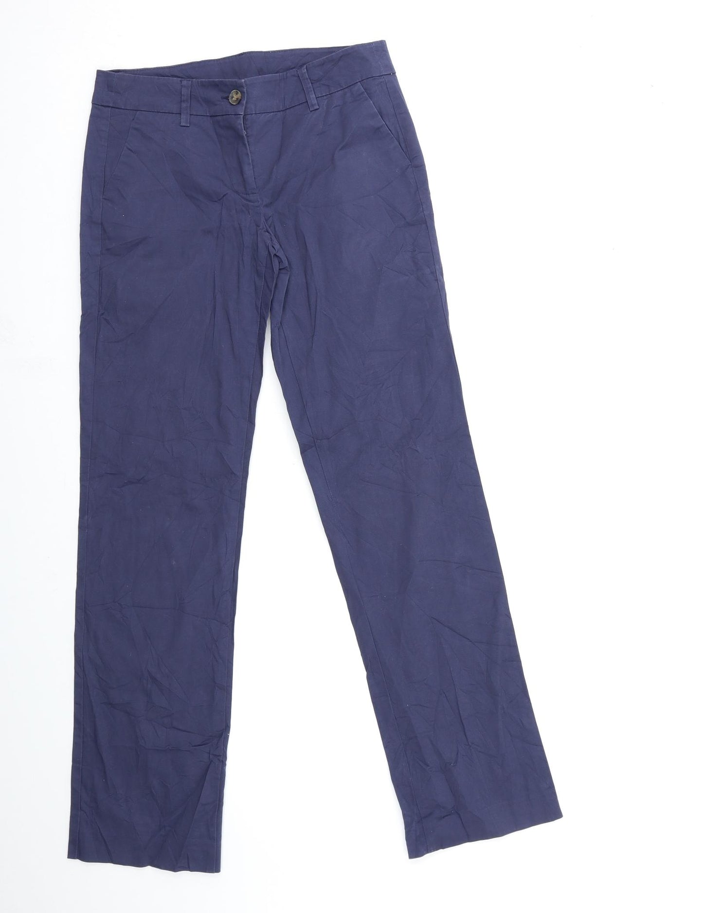 United Colors of Benetton Womens Blue   Chino Trousers Size 12 L31 in