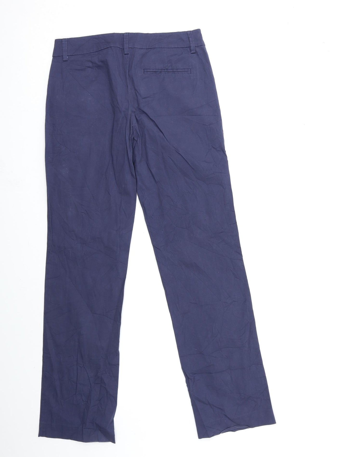 United Colors of Benetton Womens Blue   Chino Trousers Size 12 L31 in