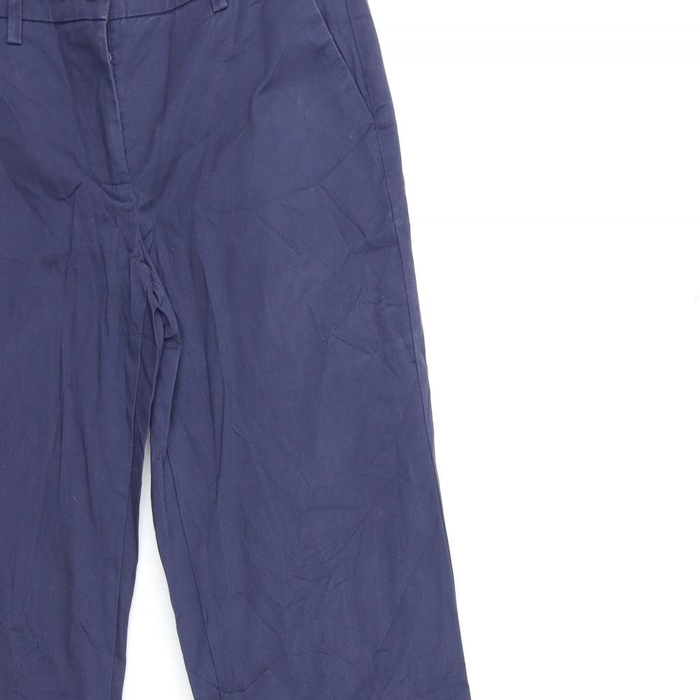 United Colors of Benetton Womens Blue   Chino Trousers Size 12 L31 in