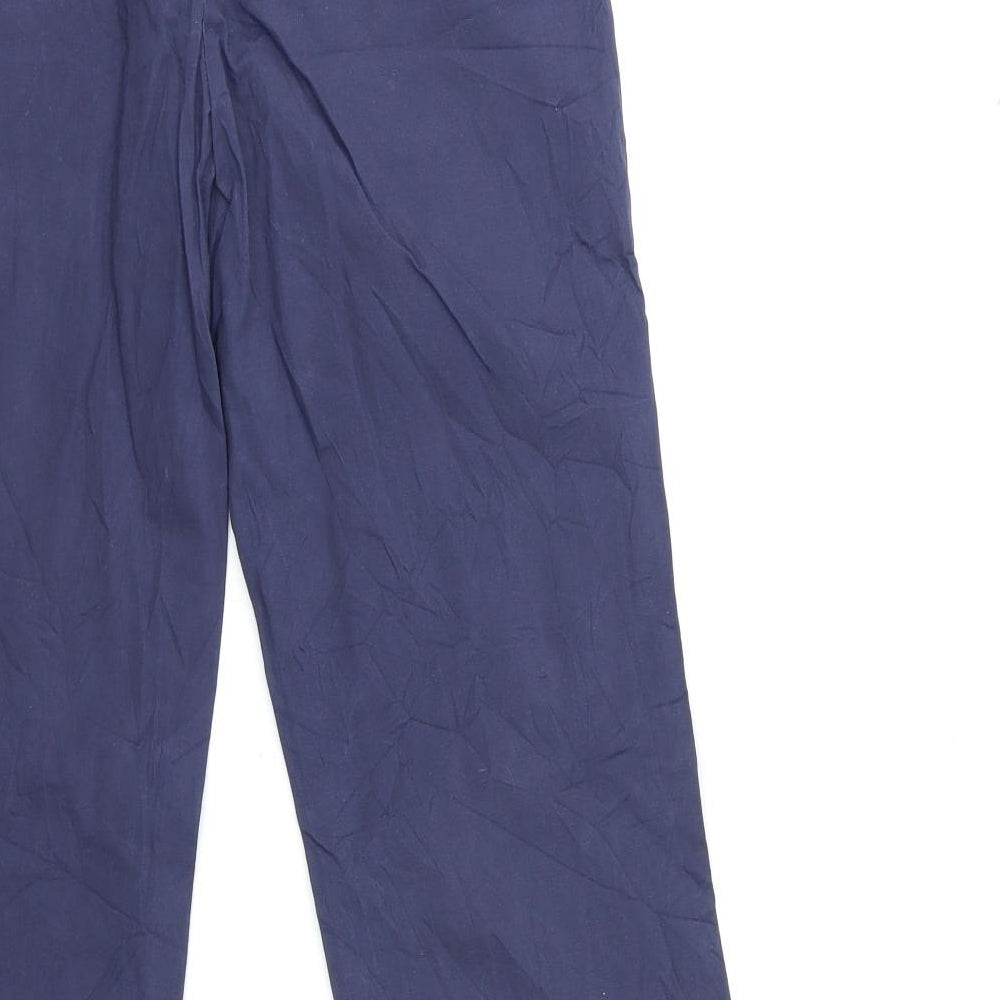 United Colors of Benetton Womens Blue   Chino Trousers Size 12 L31 in