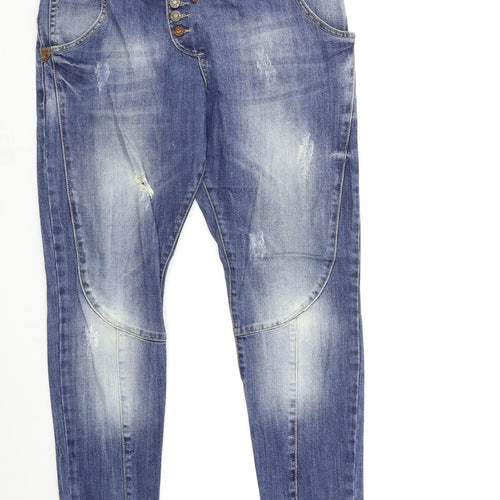 blue white Womens Blue  Denim Mom Jeans Size 12 L30 in
